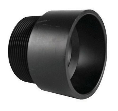 Charlotte Pipe & Foundry ABS001091400HA 4 in. Hub x MPT ABS DWV Ad