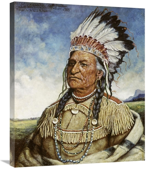 Global Gallery GCS-277154-30-142 30 in. Old Chief American Horse Art P
