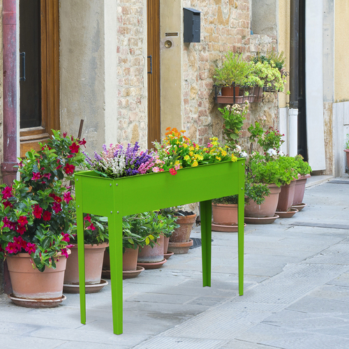 Outsunny 39" x 12" x 34" Raised Garden Flower Bed Plant Kit Vegetable