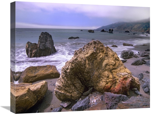 Global Gallery GCS-396227-2024-142 20 x 24 in. Rocks on Kirk Creek Bea