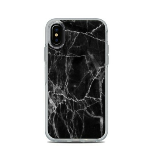 DecalGirl OSCIX-BLACK-MARBLE OtterBox Symmetry Clear iPhone X Case Ski