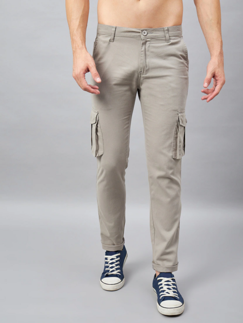 Men’s Cotton Cargo Pants (Color grey) (Size 32)