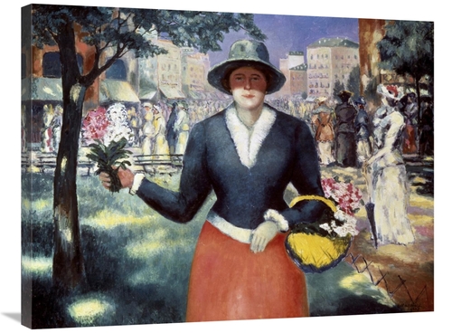 Global Gallery GCS-278340-36-142 36 in. Flower Girl Art Print - Kazimi