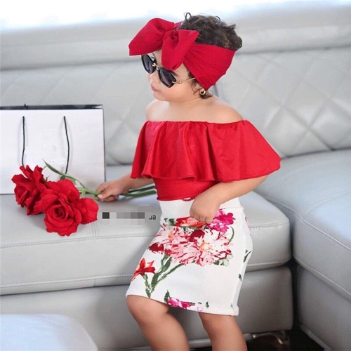 2019 New 3Pcs Toddler Kid Baby Girls Summer