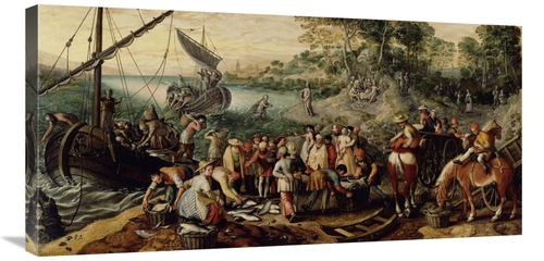 Global Gallery GCS-456788-1836-142 18 x 36 in. The Miraculous Draught 
