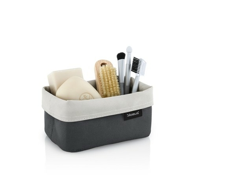 Blomus 68894 Reversible Storage Basket, Sand & Anthracite - Small