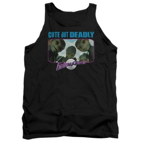 Trevco Galaxy Quest-Cute But Deadly Adult Tank Top, Black - Small