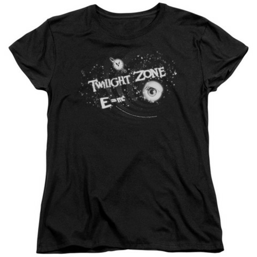 Trevco Twilight Zone-Another Dimension - Short Sleeve Womens Tee - Bla