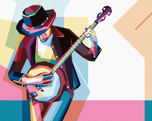 Paint by Numbers - COLOURFUL MUSICIAN