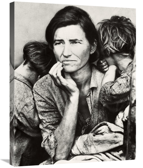 Global Gallery GCS-282339-30-142 30 in. Migrant Mother Art Print - Dor