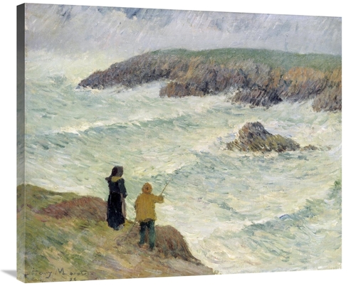 Global Gallery GCS-282566-36-142 36 in. The Cliffs Near the Sea Art Pr