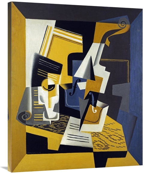 Global Gallery GCS-266448-40-142 40 in. A Violin & Glass Art Print - J