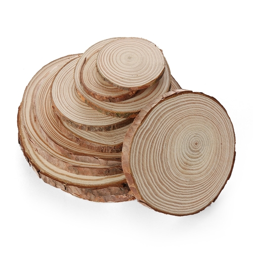 2019NEW 1PC Natural Round Wood Coasters DIY Wooden