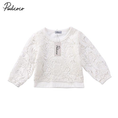 Little Girls Floral Lace Corchet Summer T shirt