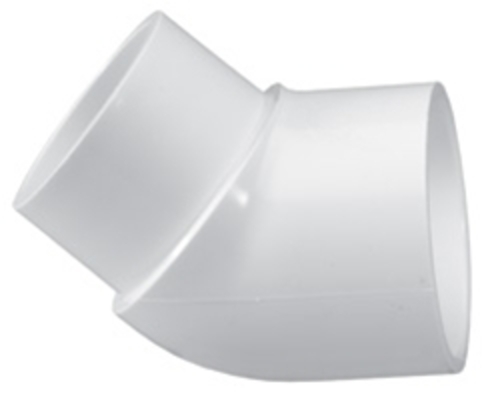 Lasco Fittings PV423030 3 in. Spigot Socket 45 deg Elbow Street