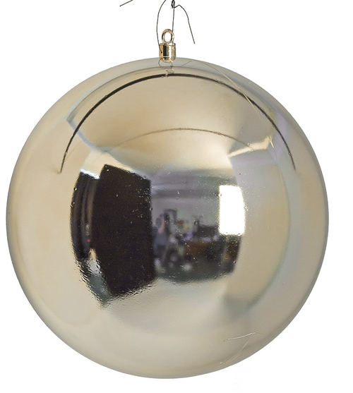 Autograph Foliages J-171046 19.5 in. Shiny Ball Ornament, Gold