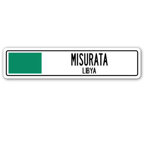 SignMission SSC-Misurata Lby Street Sign - Misurata, Libya