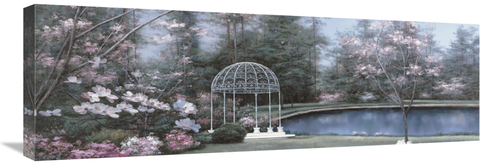 Global Gallery GCS-127842-1236-142 12 x 36 in. Lakeside Gazebo Panel A