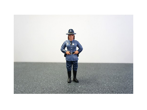 State Trooper Sharon Figure For 1:24 Diecast Model Cars by American