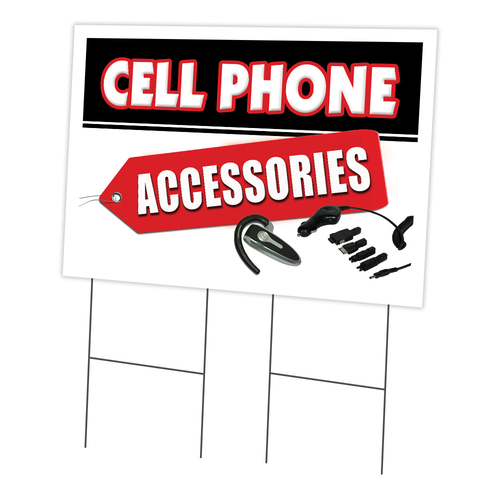 SignMission C-2436 Cell Phones And Accesso 24 x 36 in. Cell Phones & A