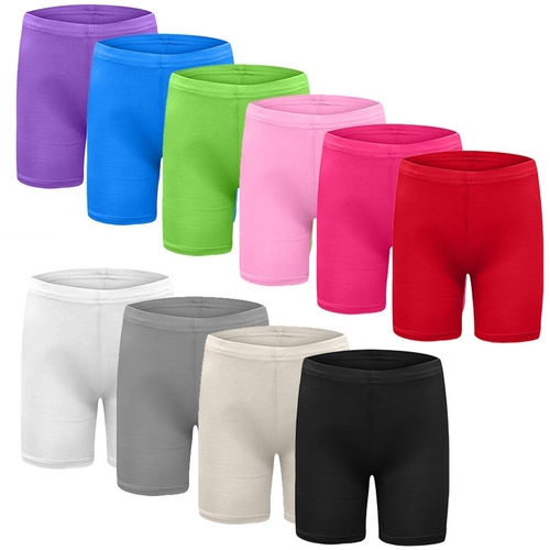 10 Pics Girls Clothes Solid Bow Safety Pants Long