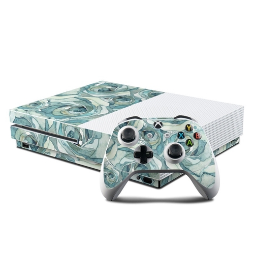 DecalGirl XBOS-BLOOMROSE Microsoft Xbox One S Console & Controller Kit