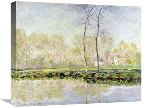 Global Gallery GCS-278678-22-142 22 in. Banks of the River Epte at Giv