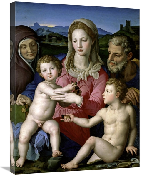 Global Gallery GCS-276876-30-142 30 in. Family with Saint Anne & John 