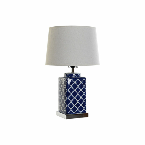 Desk lamp DKD Home Decor 35 x 35 x 57 cm Porcelain Blue White 220 V 60