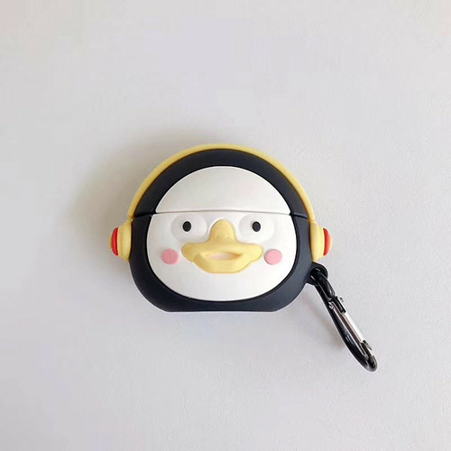 Cute Funny Penguin Cartoon headphone case For airpods Pro