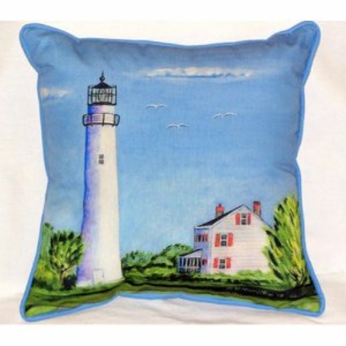 Betsy Drake ZP993 Fenwick Island Light House Throw Pillow- 20 x 24 in.