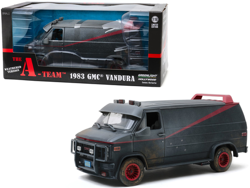 1983 GMC Vandura Black Weathered Version with Bullet Holes \The