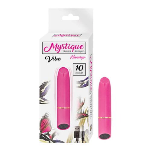 Nasstoys Mystique Rechargeable Silicone Bullet Vibrator Pink