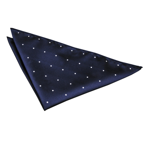 Pin Dot Handkerchief - Navy Blue