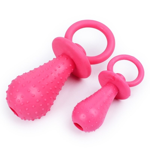 1pc Cute Nipple Rubber Dog Puppy Toys Bite