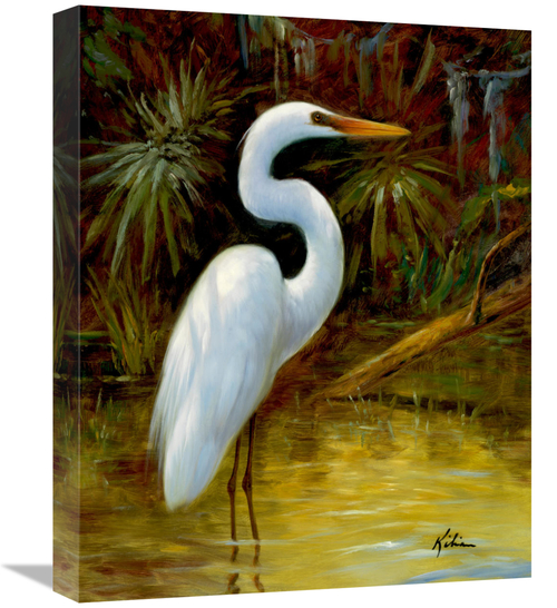 Global Gallery GCS-132584-1620-142 16 x 20 in. Tropical Egret I Art Pr