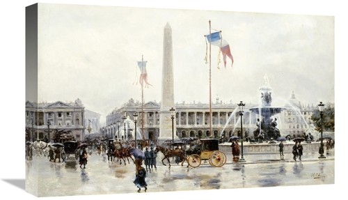 Global Gallery GCS-267855-22-142 22 in. A View of the Place De La Conc