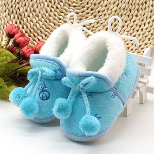 Cute Newborn Baby Kids Girl Shoes Winter Soft Sole