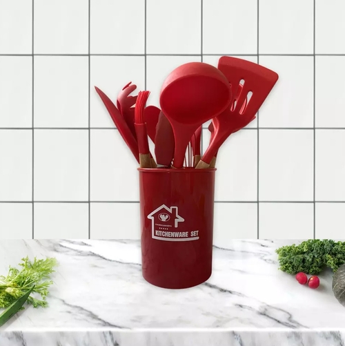 Silicone Cooking Utensils Set Non Stick