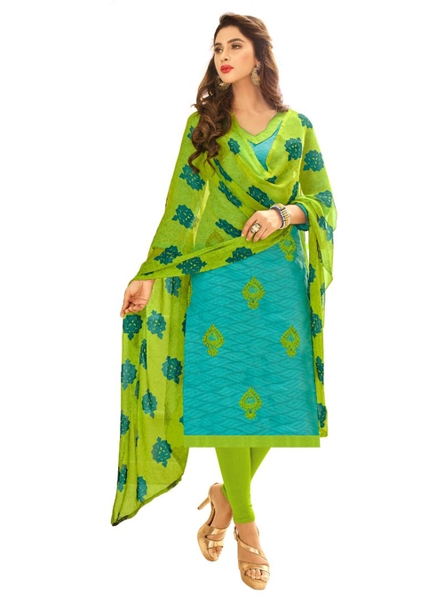 Generic Women's Cotton Jacquard Salwar Material