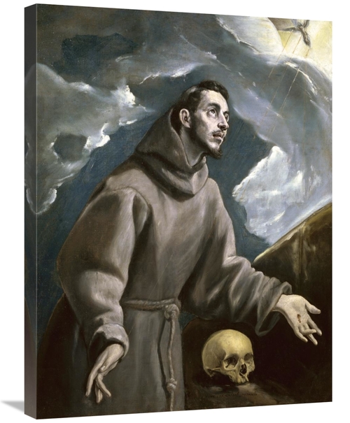 Global Gallery GCS-282007-30-142 30 in. St. Francis Receiving the Stig