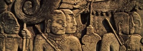 Panoramic Images PPI117457L Sculptures in a temple  Bayon Temple  Angk