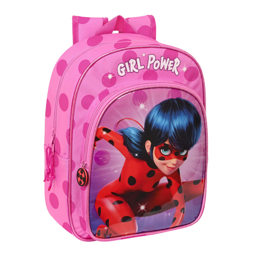 School Bag Lady Bug Fuchsia (26 x 34 x 11 cm)