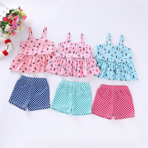 2PCS Little Girls Summer Clothes Set  Newborn