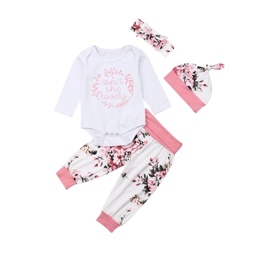 0 24M Infant Baby Girls Autumn Clothes Set White