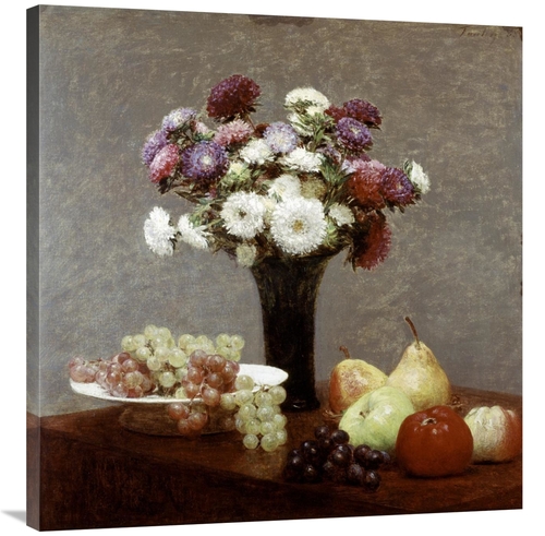 Global Gallery GCS-277500-36-142 36 in. Still Life with Dahlias & Frui