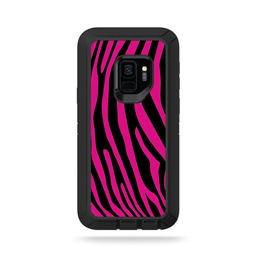 MightySkins OTDSGS9-Pink Zebra Skin for Otterbox Defender Galaxy S9 - 