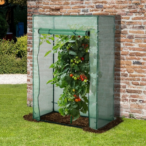 Outsunny 40"L x 20"W x 59"H Walk-in Garden Greenhouse with Durable