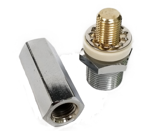 Chrome Plated Stud with Long Hex Nut So239