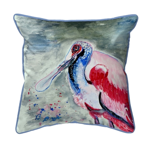 Betsy Drake ZP1015 22 x 22 in. Amelia Spoonbill Extra Large Zippered P